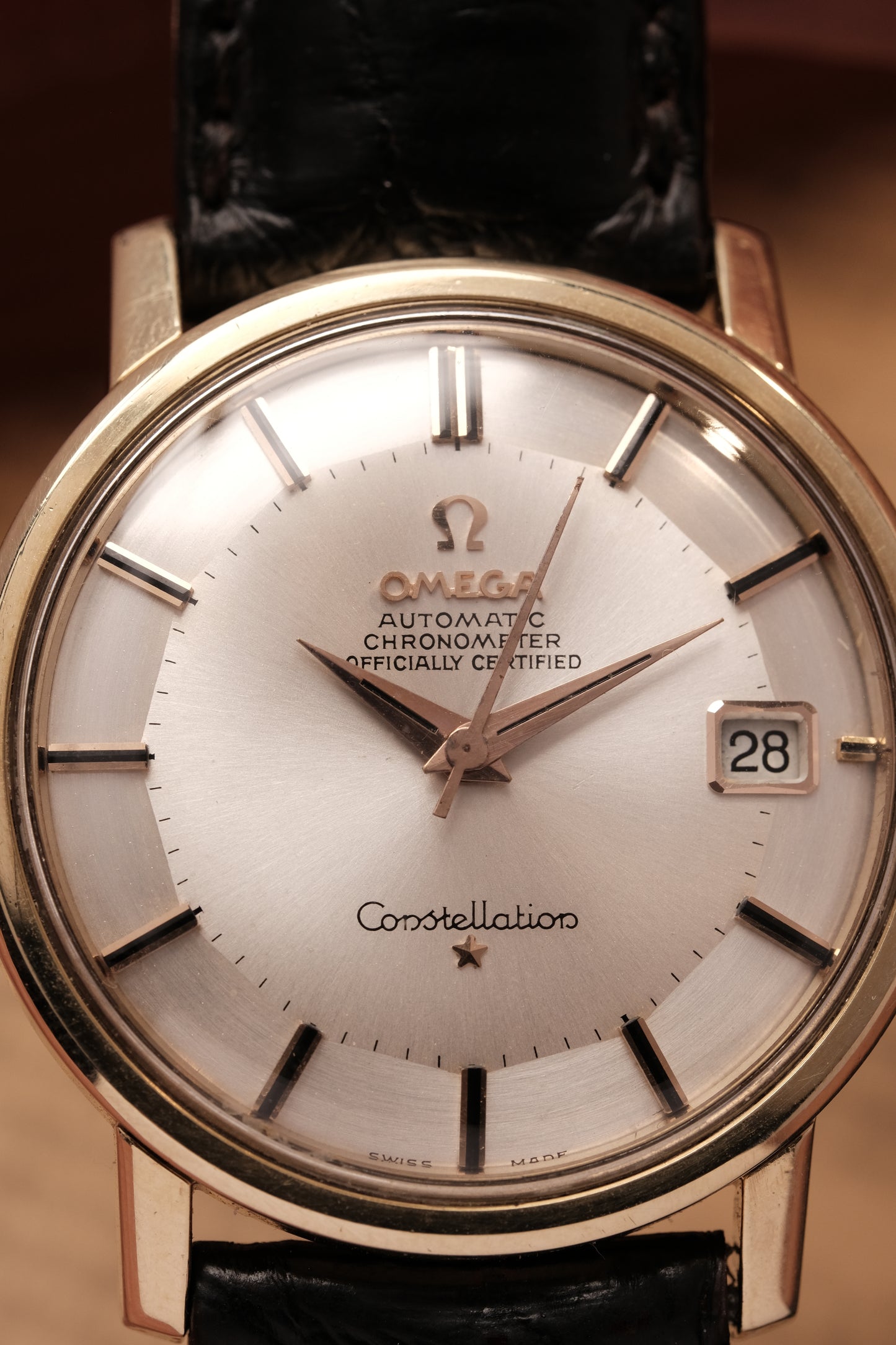 1966 OMEGA CONSTELLATION PIE PAN CHRONOMETER REF 168.010 Gold Cap