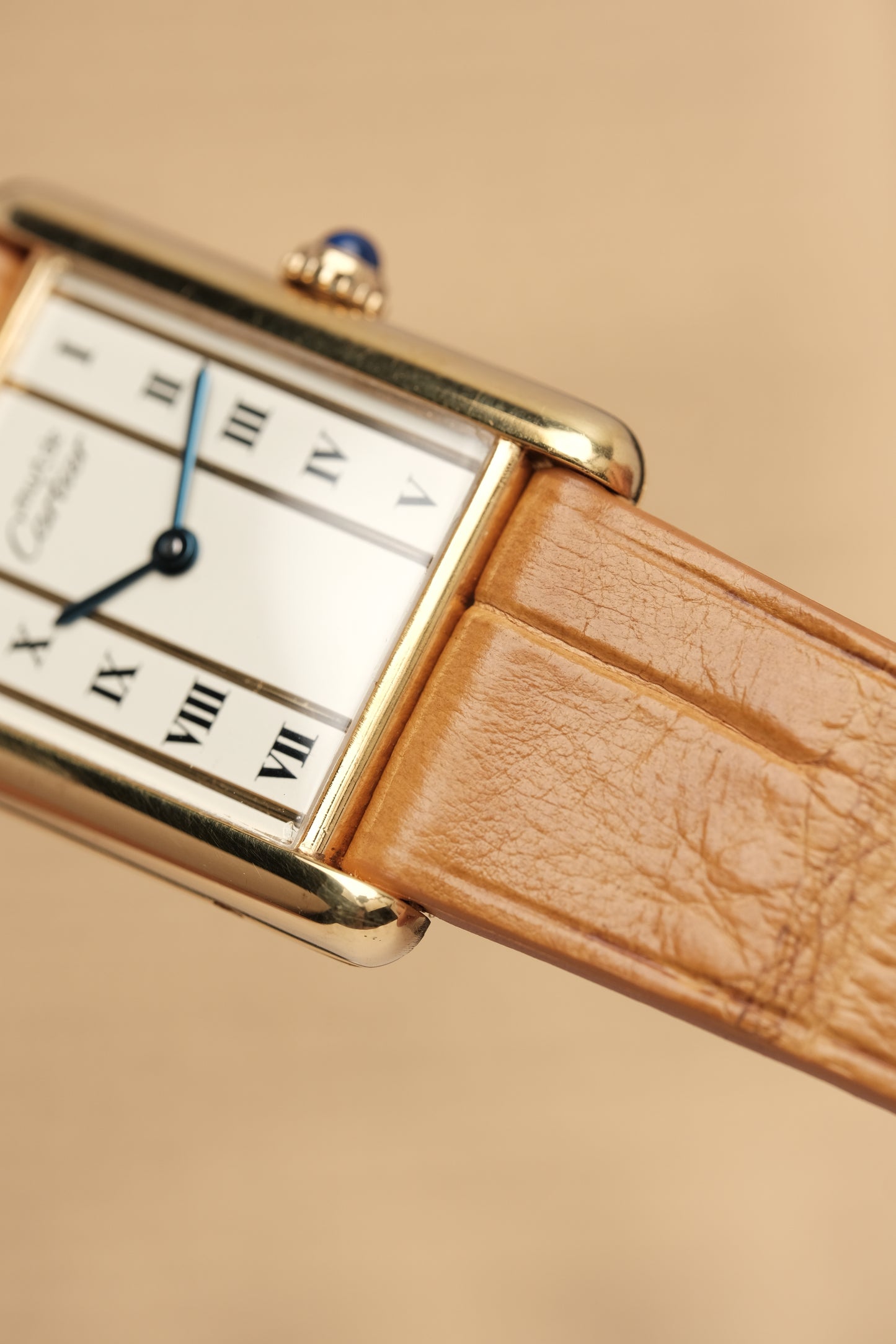 CARTIER MUST DE TANK VERMEIL (LM 23x31mm) COLUMN DIAL QUARTZ Ref.681006