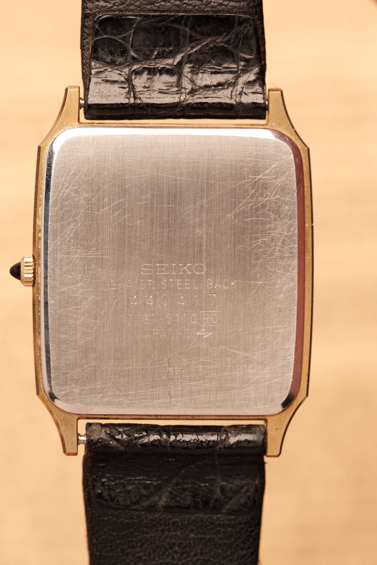 Vintage Seiko Dolce Gold Snow Flake Dial  7731-5110