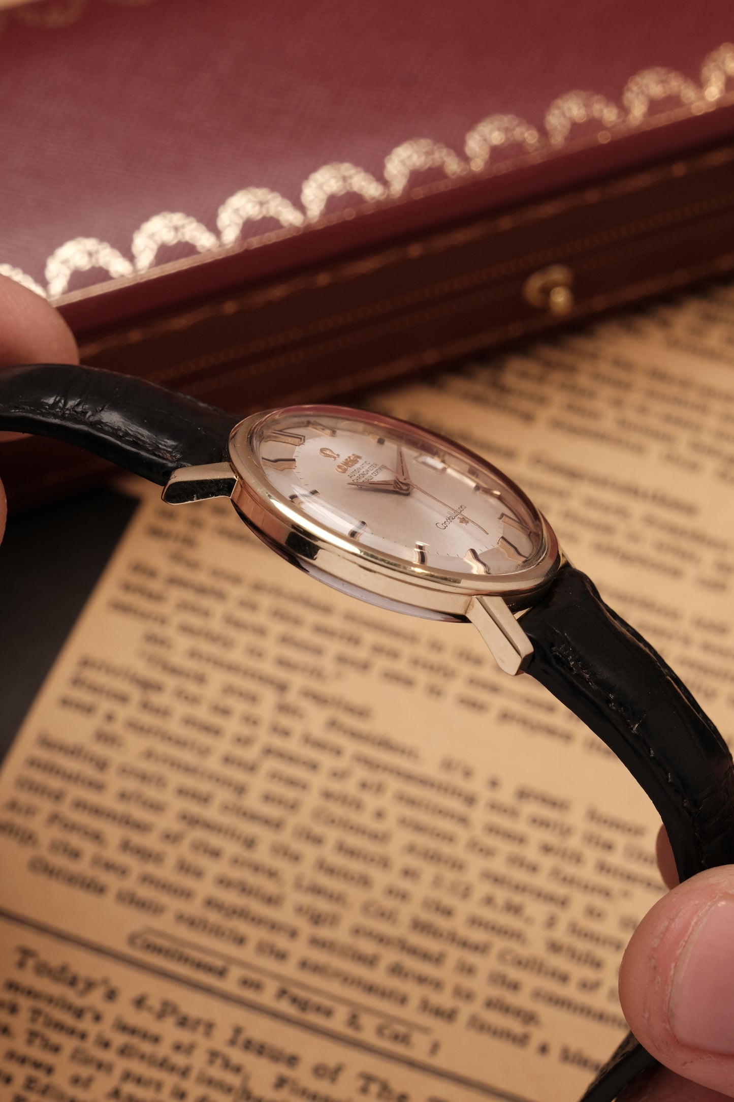 1966 OMEGA CONSTELLATION PIE PAN CHRONOMETER REF 168.010 Gold Cap