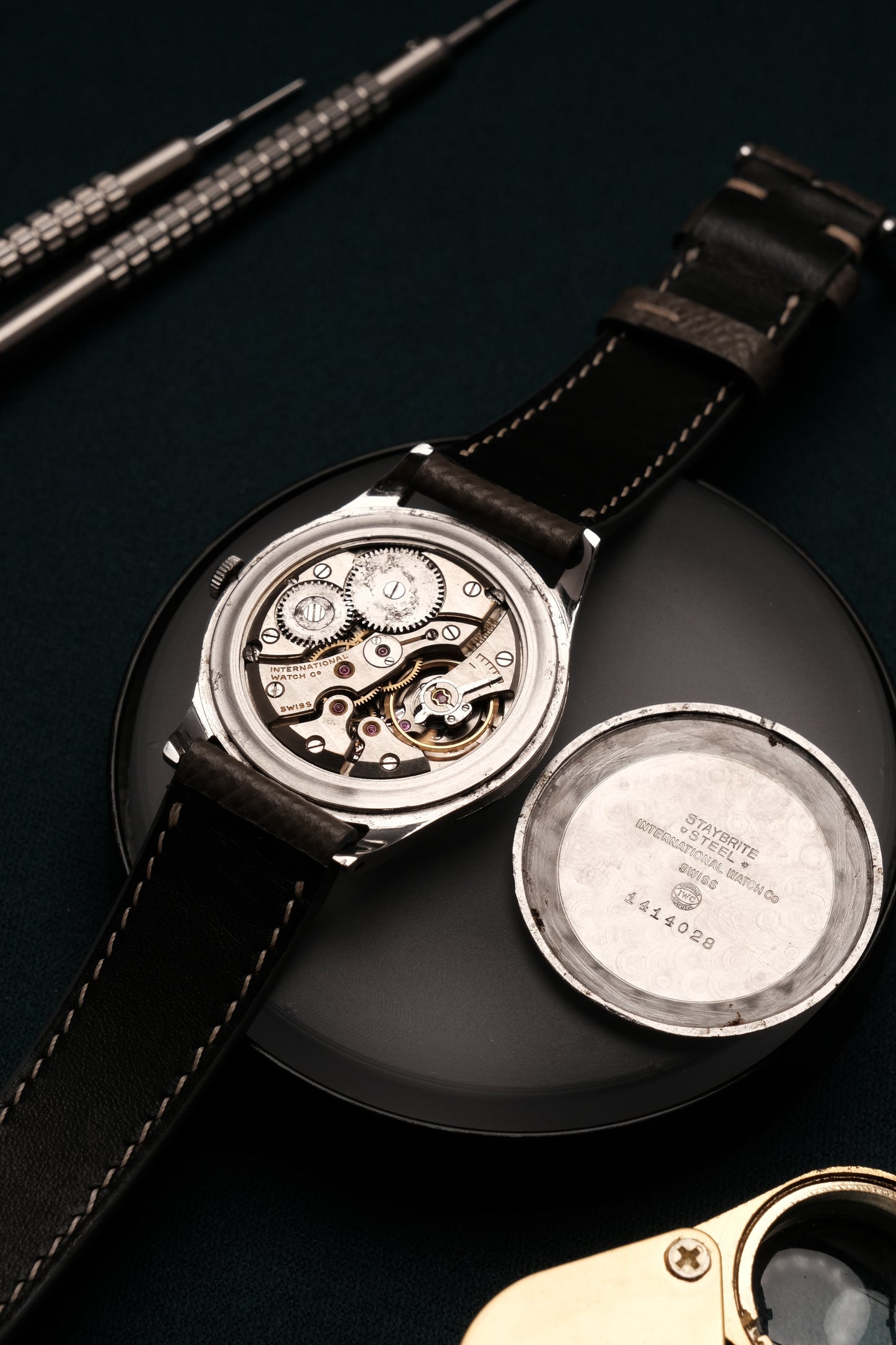 Calatrava IWC SCHAFFHAUSEN Cal.89 White Dial Hand Winding