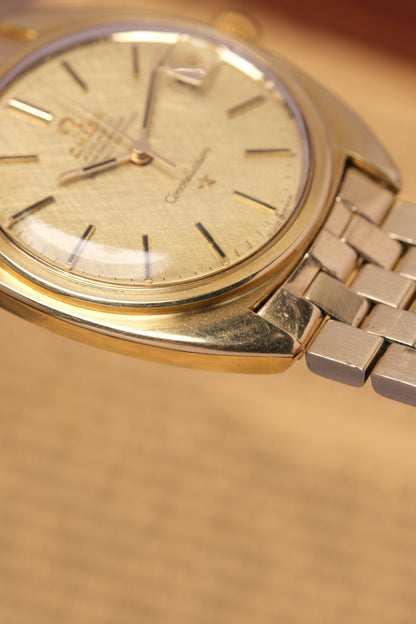 1969 OMEGA Constellation C-shape Day Chronometer Linen Champagne Dial - 168.017